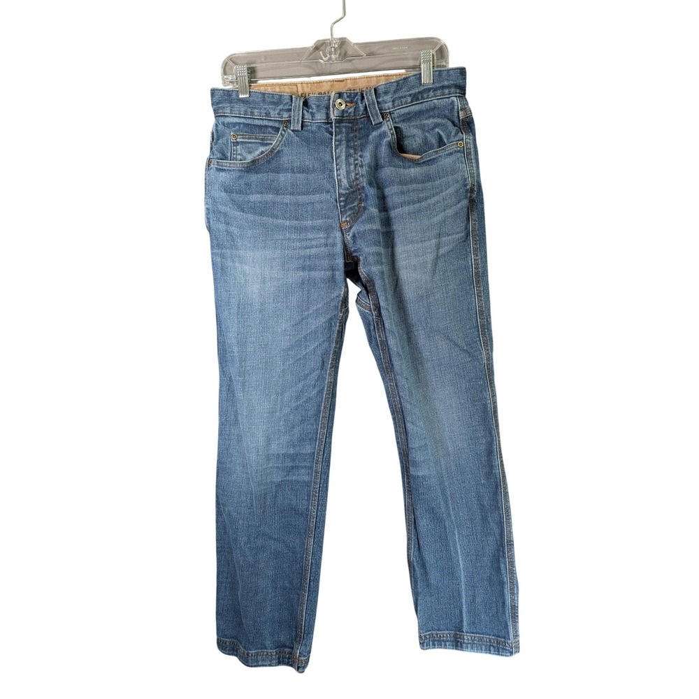 Duluth Trading Co Flex Ballroom Jeans Mens 33x30 Blue Relaxed Fit Stretch Denim